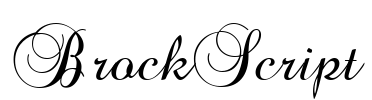 BrockScript Font Image
