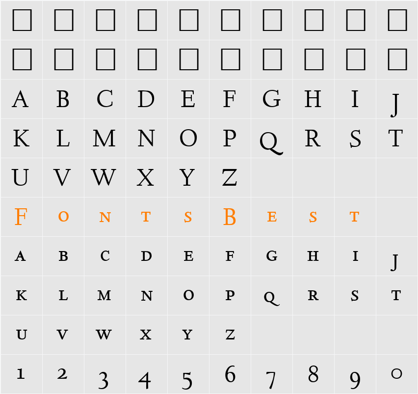 DeemsterSmc DB Character Map
