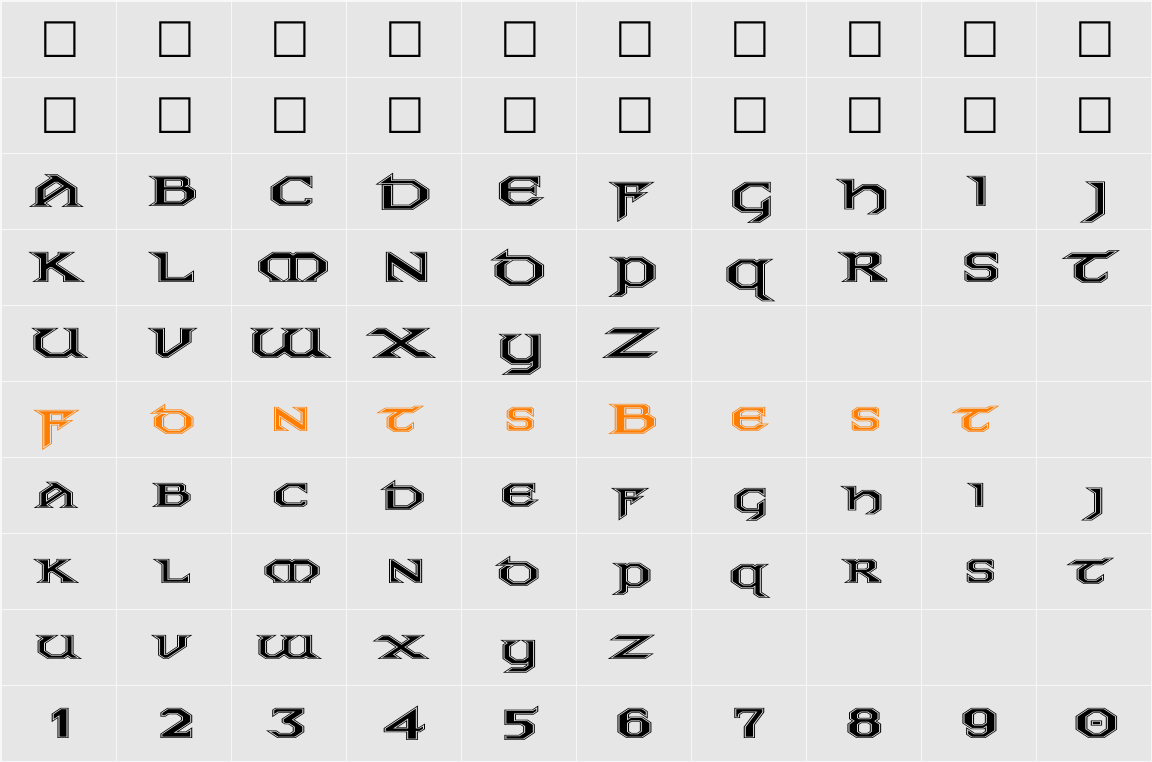 board Character Map