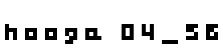 hooge 04_56 Font Image