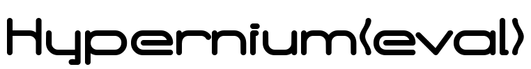 Hypernium(eval) Font Image