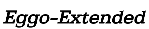 Eggo-Extended Font Image