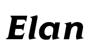 Elan Font Image