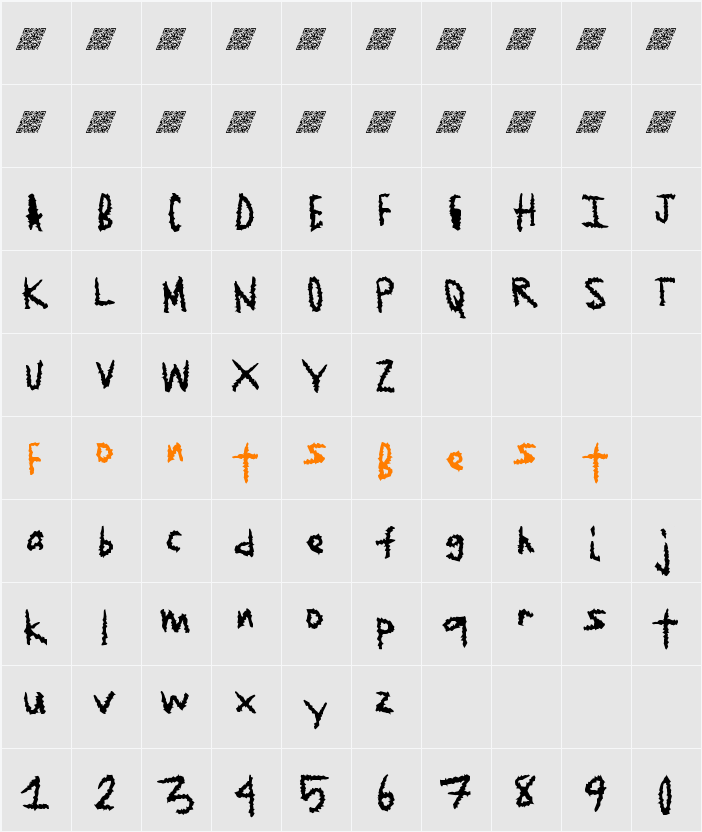 JagedEdge Character Map