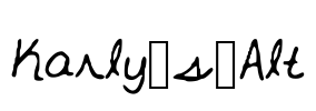 Karly_s_Alt Font Image