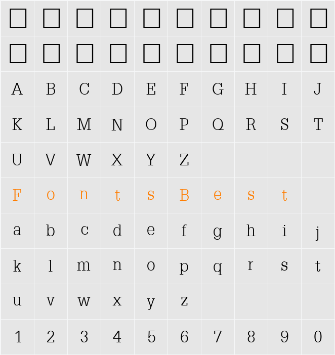 PSL-Bundit Character Map