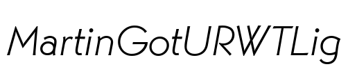 MartinGotURWTLig Font Image