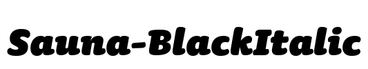 Sauna-BlackItalic