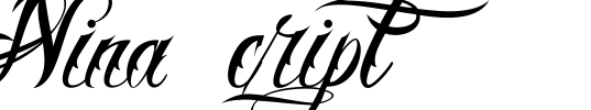 Nina Script  Font Image