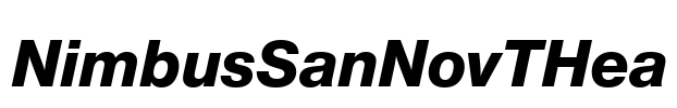 NimbusSanNovTHea Font Image