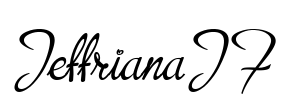 JeffrianaJF Font Image
