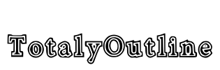 TotalyOutline Font Image