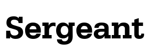 Sergeant Font Image