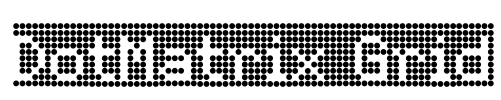 DotMatrix Grid Font Image