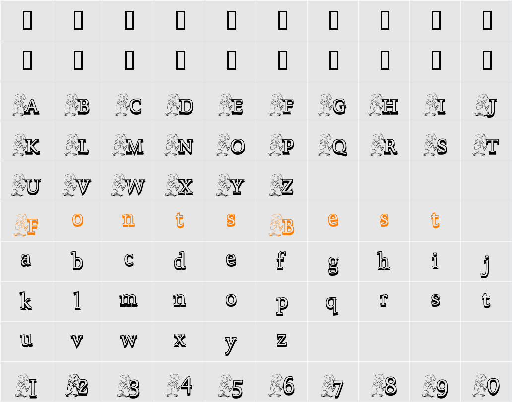 SkateboardingTwo Character Map