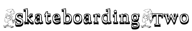 SkateboardingTwo Font Image