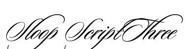 Sloop ScriptThree Font Image
