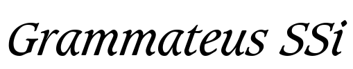 Grammateus SSi Font Image