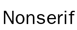 Nonserif