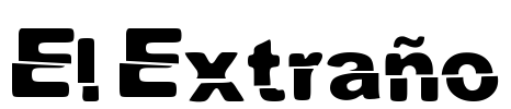 El Extraño Font Image