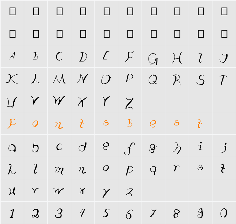 typooo Character Map