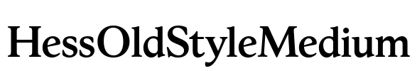 HessOldStyleMedium Font Image