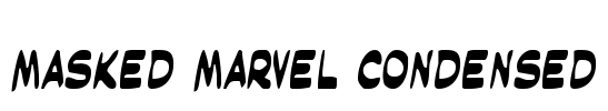 Masked Marvel Condensed Font Image