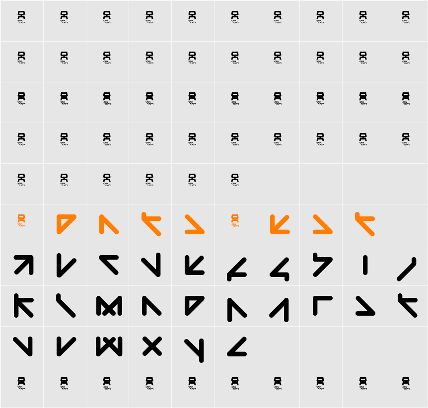 yaw taht Character Map