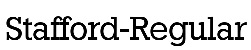 Stafford-Regular Font Image