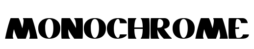 MONOCHROME Font Image