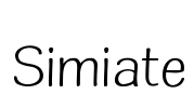 Simiate Font Image