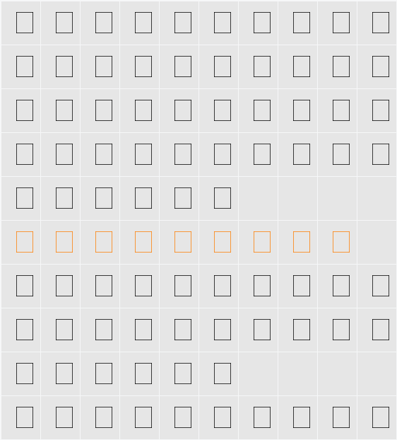 Square Frame MT Character Map