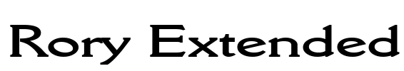Rory Extended Font Image