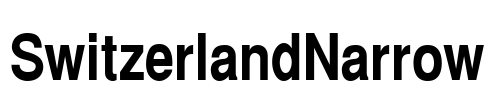 SwitzerlandNarrow Font Image