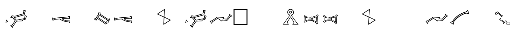 Stargate SG-1 Address Glyphs Font Image