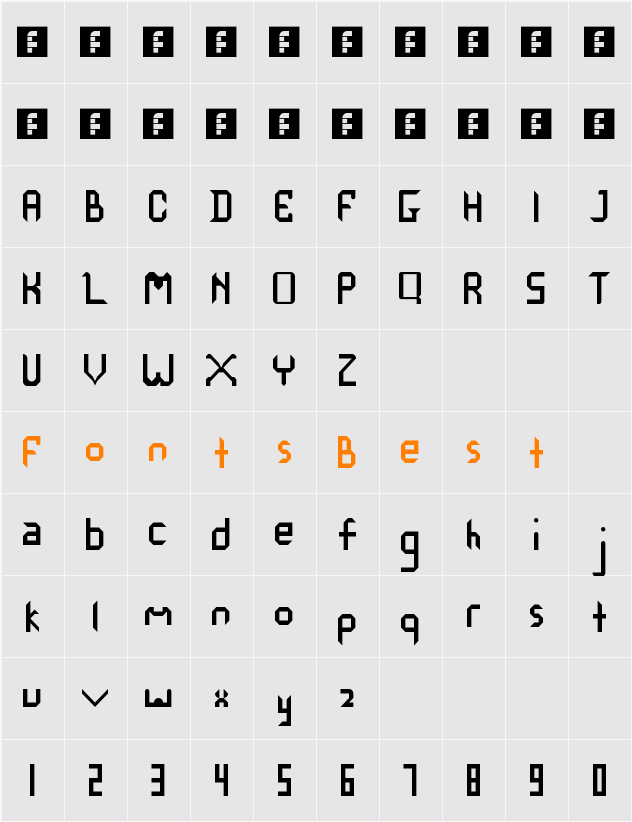 Normald Character Map