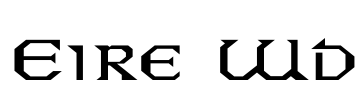 Eire Wd Font Image