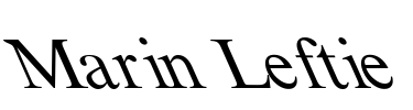 Marin Leftie Font Image