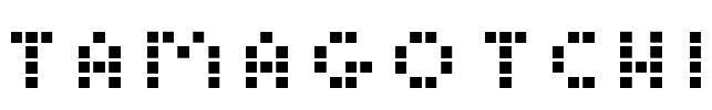 Tamagotchi Font Image