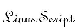 Linus Script Font Image