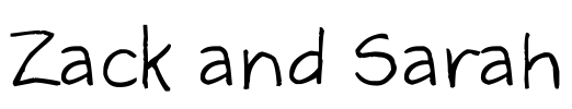 Zack and Sarah Font Image