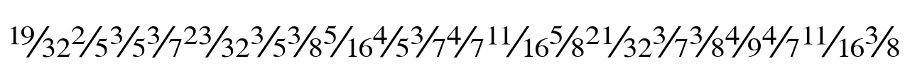 SeriFractionsDiagonal Font Image
