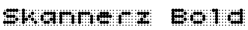 Skannerz Bold Font Image