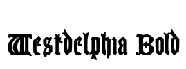 Westdelphia Bold Font Image