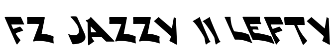 FZ JAZZY 11 LEFTY Font Image