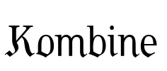 Kombine Font Image