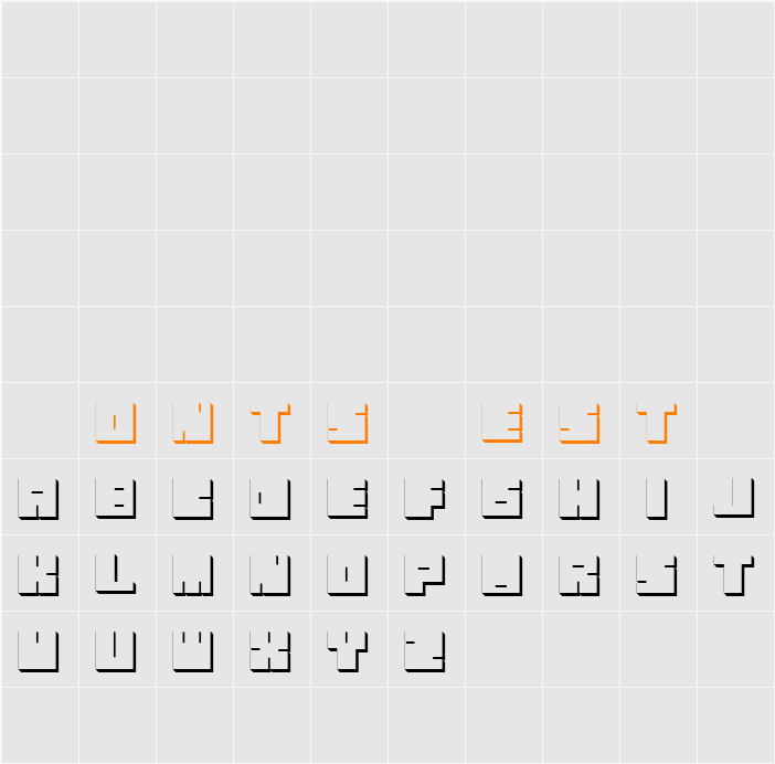 Oki Character Map