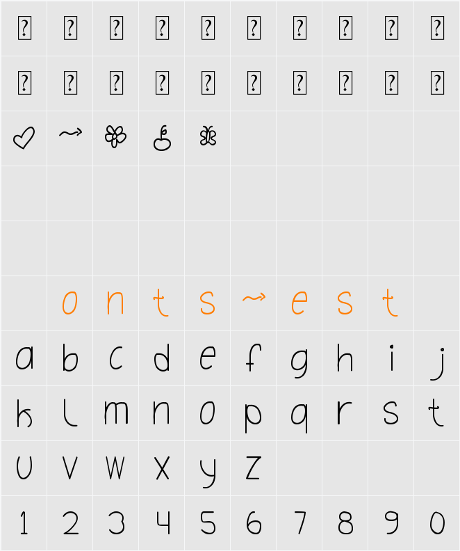 Oh_Hello_Dya Character Map