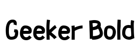 Geeker Bold Font Image