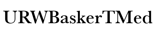 URWBaskerTMed Font Image